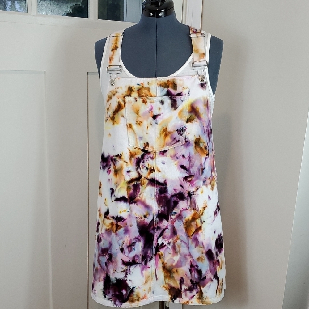 Vero Moda Denim Tie-Dye Overall Dress - XL - Picture 8 of 9